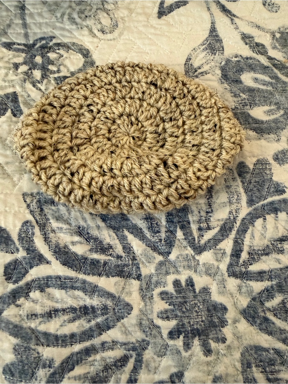 Handmade Crochet Newborn Dapper Style Hat